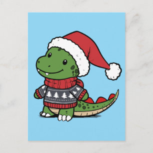 Carte Postale Joyeux Dinomas Noël Dino