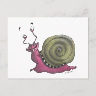 Carte Postale Joyeux escargot