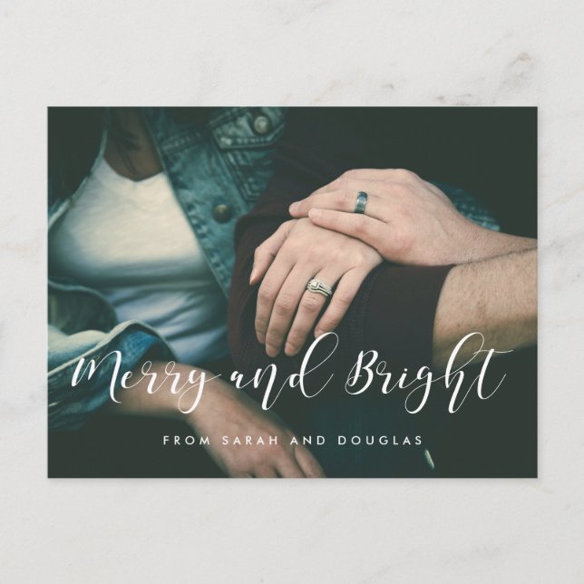 Carte Postale Joyeux et lumineux Elégant photo de vacances (Devant)