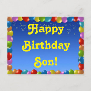 Carte postale Joyeux Fils d'anniversaire