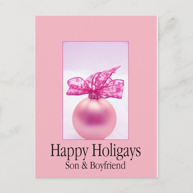 Carte Postale Joyeux Fils et copain Holigays (Devant)