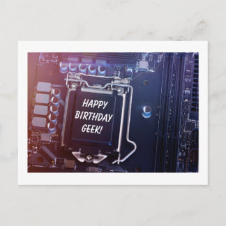 Carte Postale Joyeux Geek d'anniversaire