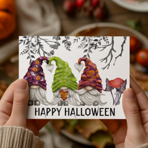 Carte Postale Joyeux Gnomes d'Halloween