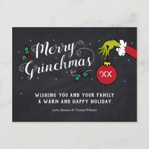 Carte Postale Joyeux Grinchmas Vacances de Grinch