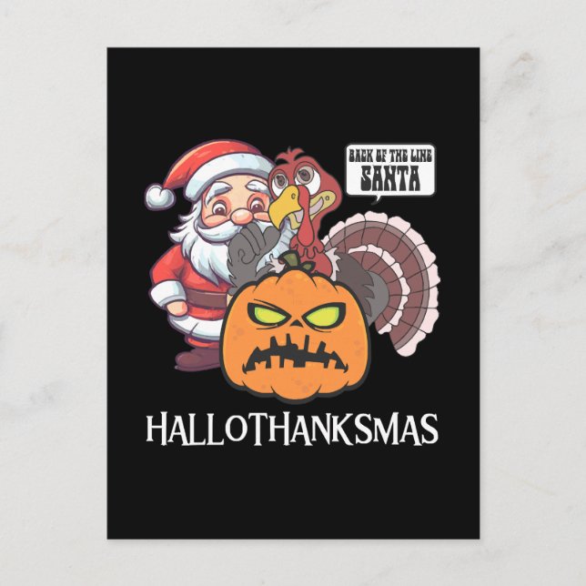 Carte Postale Joyeux Hallothankmas (Devant)
