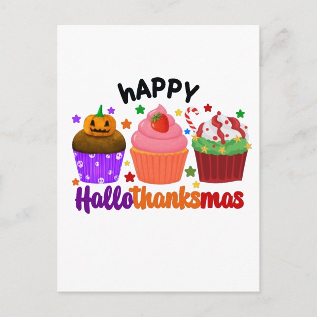 Carte Postale joyeux hallothanksgas (Devant)