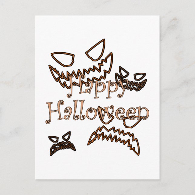Carte Postale Joyeux Halloween (Devant)
