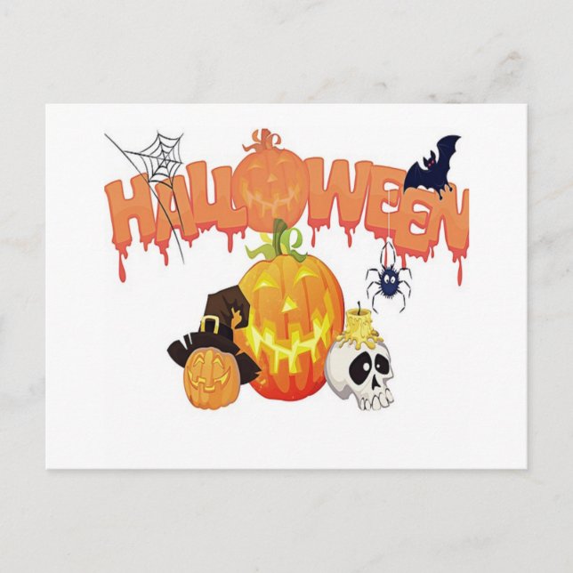 Carte Postale Joyeux Halloween (Devant)
