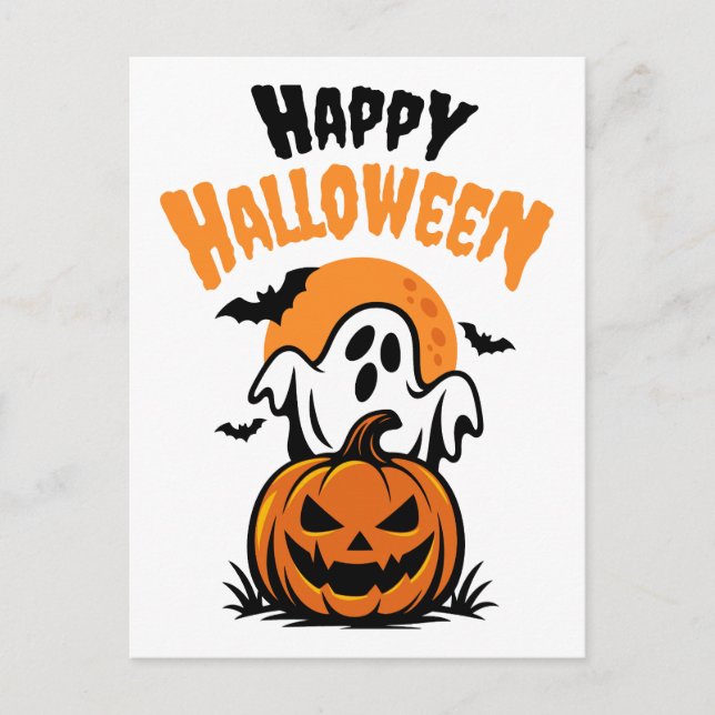 Carte Postale Joyeux Halloween (Devant)