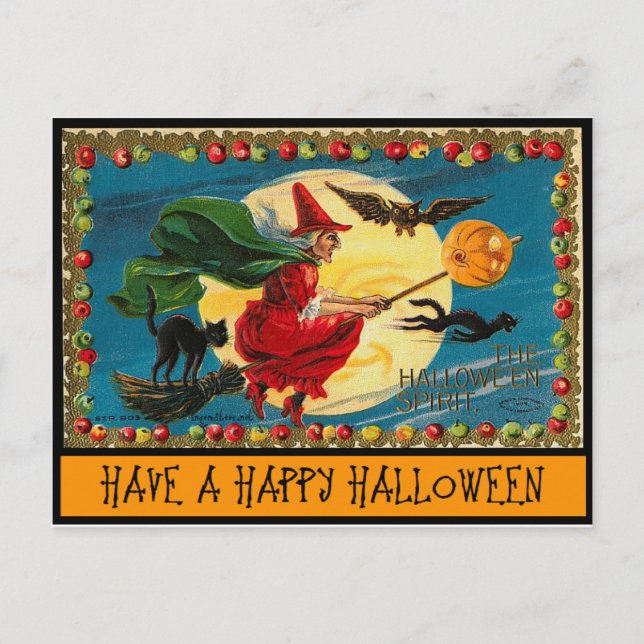 Carte Postale Joyeux Halloween (Devant)