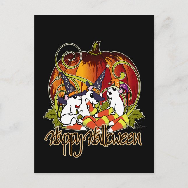 Carte Postale Joyeux Halloween (Devant)
