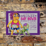 Carte Postale Joyeux Halloween | Baby shower Zombie<br><div class="desc">Joyeux Halloween | Baby shower Zombie</div>