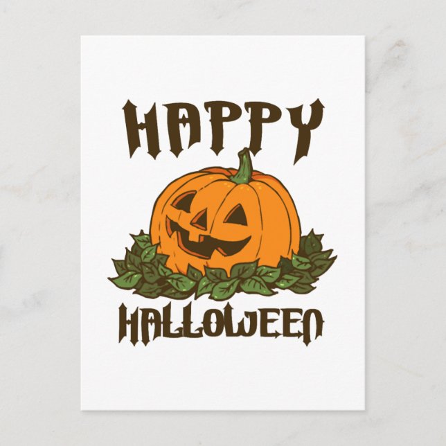 Carte Postale Joyeux Halloween Costume d'Halloween drôle (Devant)