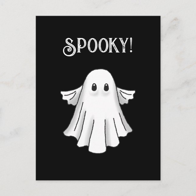 Carte Postale Joyeux Halloween effrayant (Devant)