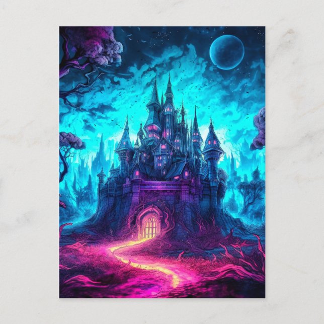 Carte Postale Joyeux Halloween | Haunted Mansion (Devant)