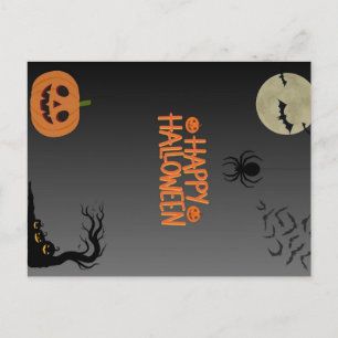 Carte Postale Joyeux Halloween Noir