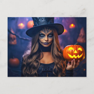 Carte Postale Joyeux Halloween   Rester en cuisine