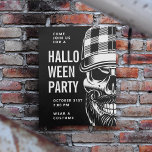 Carte Postale Joyeux Halloween | Squelette de l'Hipster du Parti<br><div class="desc">Joyeux Halloween | Squelette de l'Hipster du Parti</div>