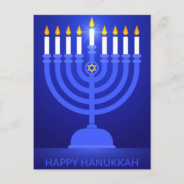 Carte Postale Joyeux Hanukka (Devant)