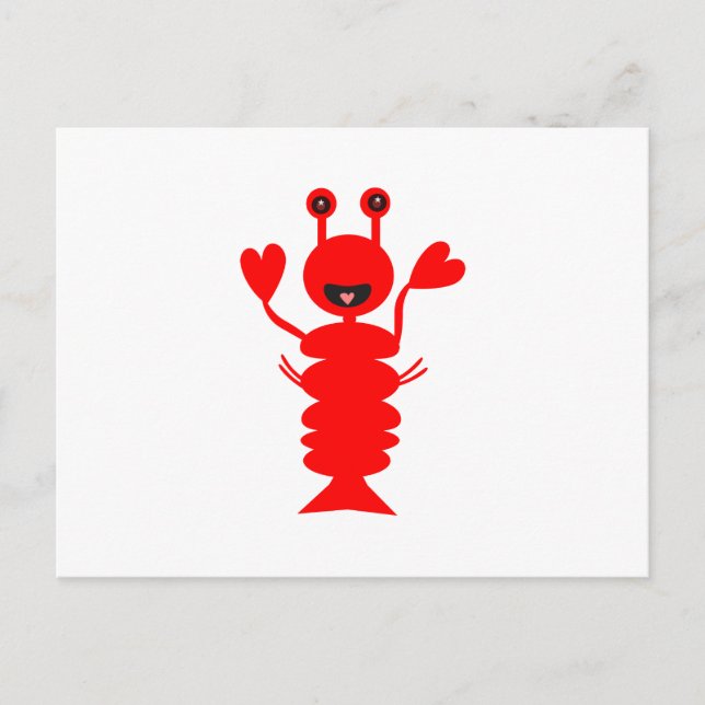Carte Postale Joyeux homard (Devant)