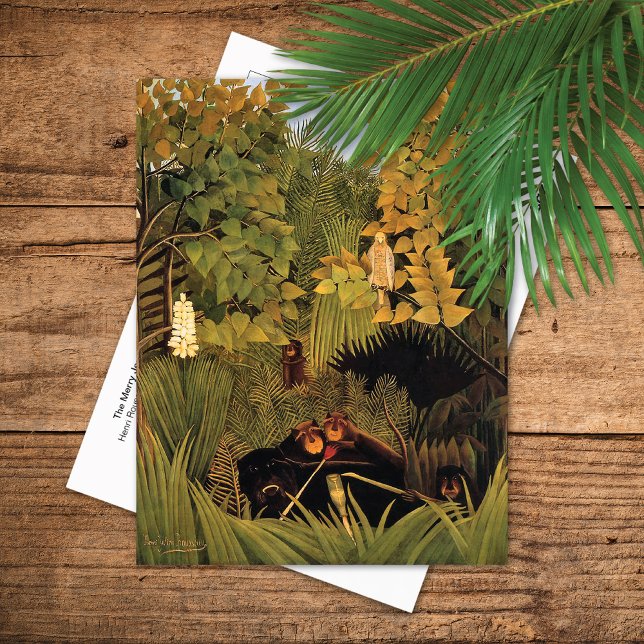 Carte Postale Joyeux Jesters Gorillas Henri Rousseau (Créateur téléchargé)