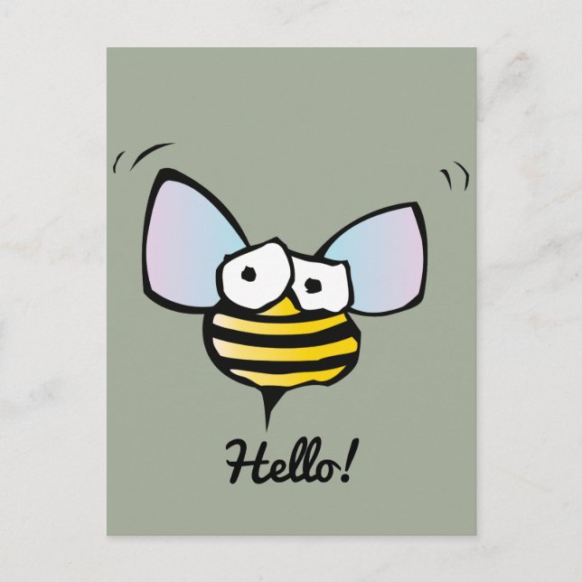 Carte Postale Joyeux Jolly Bee (Devant)