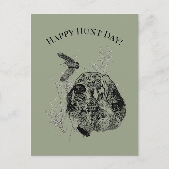 Carte Postale Joyeux Jour de la Chasse ! (Devant)