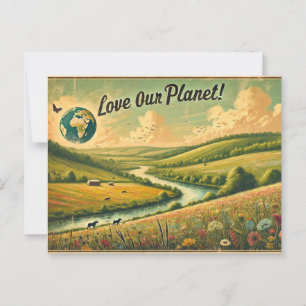 Carte Postale Joyeux Jour des terres,
