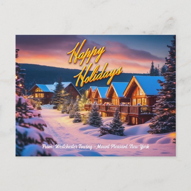 Carte postale Joyeux Joyeux Fêtes PERSONNALISABLE (Devant)