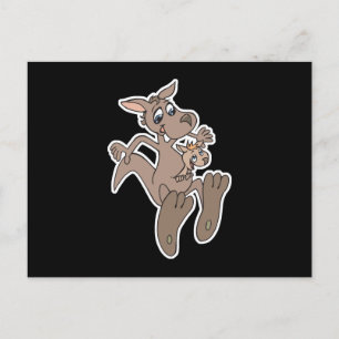 Carte Postale joyeux kangourou