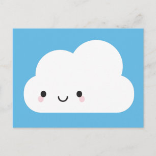 Carte Postale Joyeux Kawaii Cloud