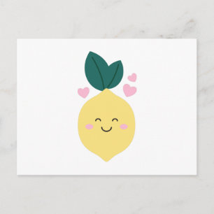 Carte Postale Joyeux Kawaii Lemon