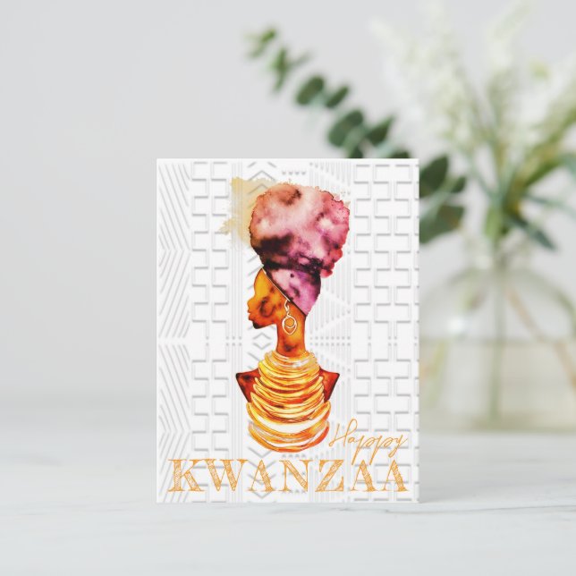 Carte Postale Joyeux Kwanzaa (Debout devant)