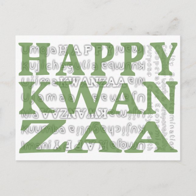 Carte Postale Joyeux Kwanzaa (Devant)