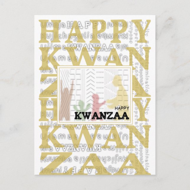 Carte Postale Joyeux Kwanzaa (Devant)