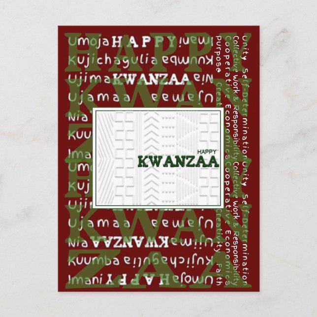 Carte Postale Joyeux Kwanzaa (Devant)