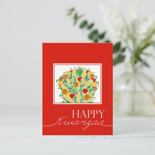 Carte Postale Joyeux Kwanzaa (Debout devant)
