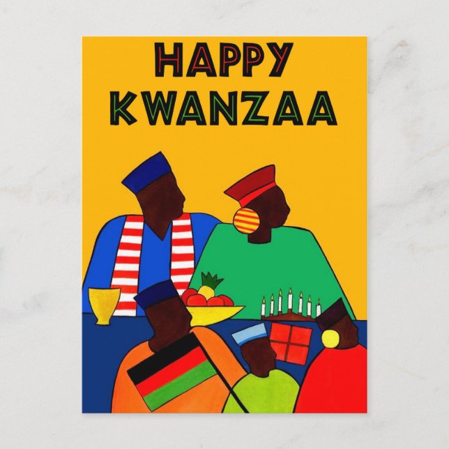 Carte Postale Joyeux Kwanzaa (Devant)