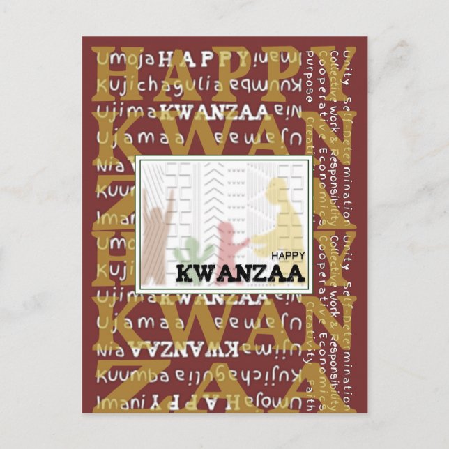 Carte Postale Joyeux Kwanzaa (Devant)