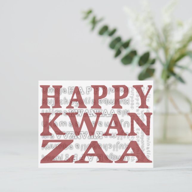 Carte Postale Joyeux Kwanzaa (Debout devant)