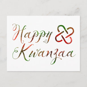 Carte Postale Joyeux Kwanzaa Bokeh Umoja