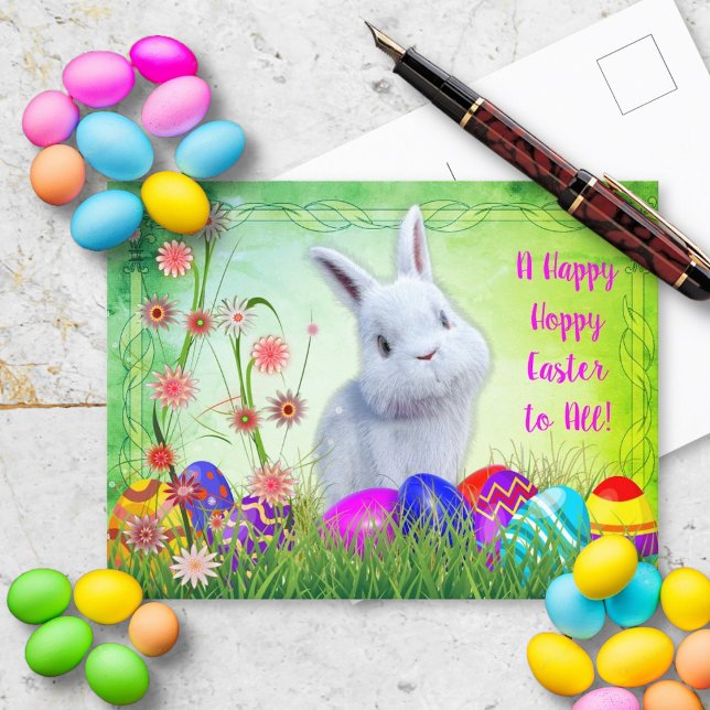 Carte Postale Joyeux Lapin de Pâques  (Créateur téléchargé)