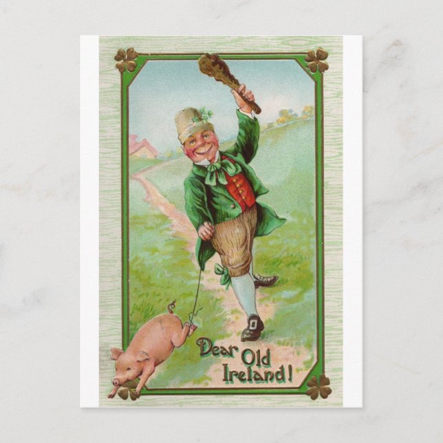Carte Postale Joyeux Leprechaun (Devant)