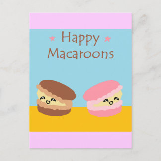 Carte Postale Joyeux Macarons