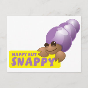 Carte Postale Joyeux mais Snappy petit crabe hermite