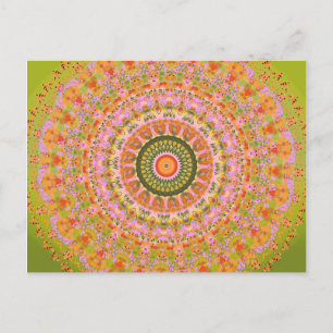 Carte Postale Joyeux Mandala hippy