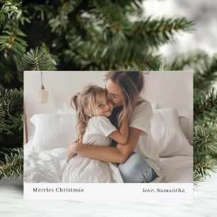 Carte Postale Joyeux minimalistes Noël et Noël photo