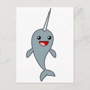 Carte Postale Joyeux Narwhal