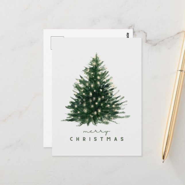 Carte Postale joyeux noël (Devant/Arrière en situation)