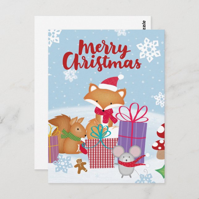 Carte Postale Joyeux Noël (Devant / Derrière)